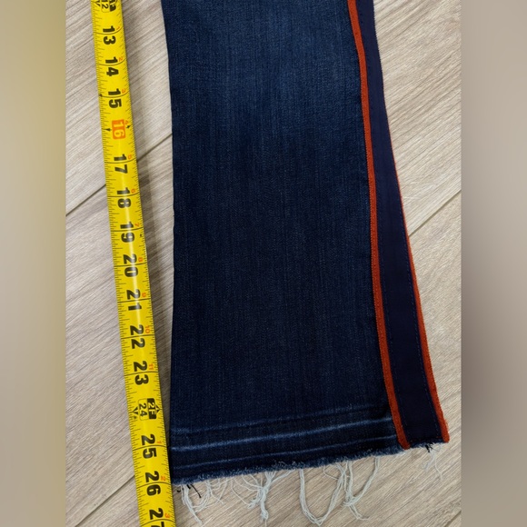 Veronica Beard Carolyn Baby Boot High Rise Jeans Stripe Size 27 - Picture 8 of 8